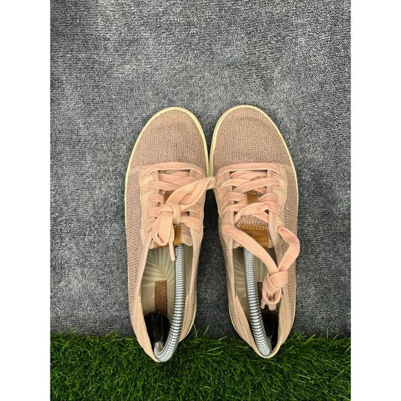 OluKai Women’s Casual Sneakers Pink Mesh Suede Lace-Up Shoes Size US 8 - Picture 5 of 8